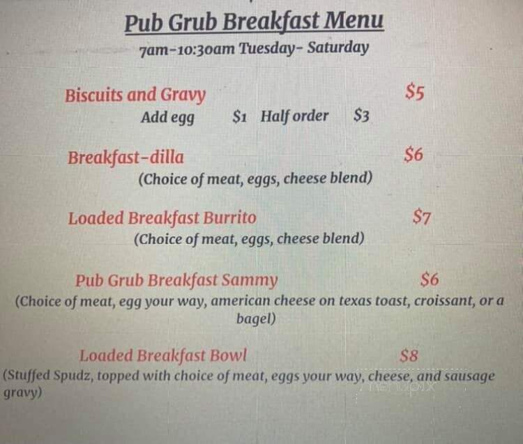 Doris' Tavern - Burlington, IA menu_pic
