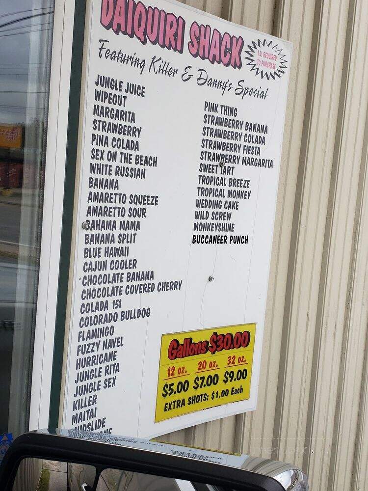 Daiquiri Shack LLC - Springfield, LA menu_pic