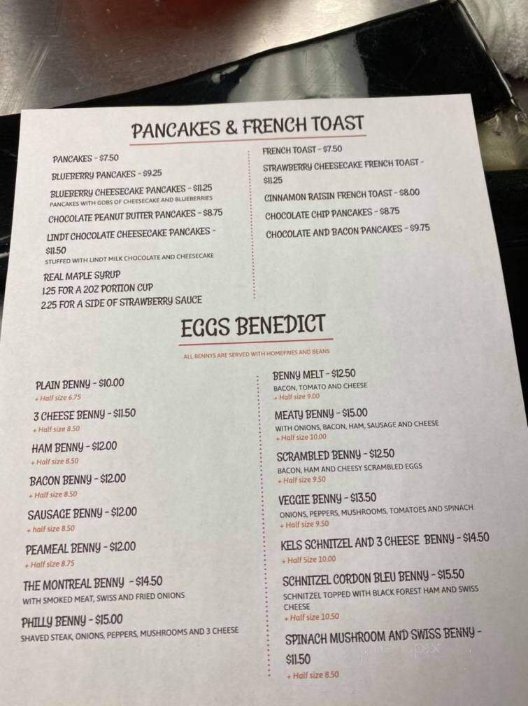 Kel's Family Restaurant - Brantford, ON menu_pic