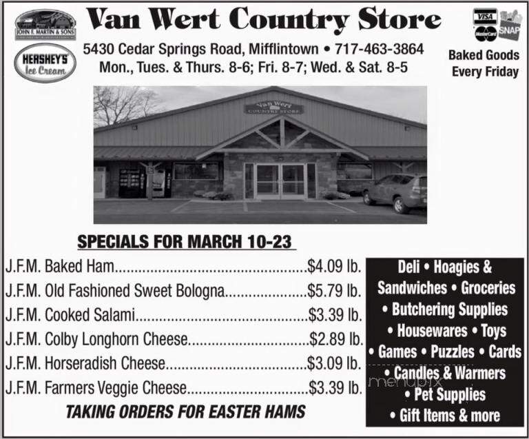 Van Wert Cheese Shop - Mifflintown, PA