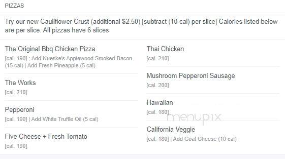 California Pasta Shops - Clinton Township, MI menu_pic