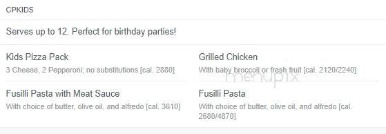 California Pasta Shops - Clinton Township, MI menu_pic