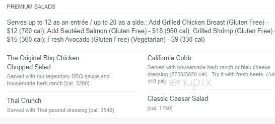 California Pasta Shops - Clinton Township, MI menu_pic