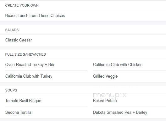 California Pasta Shops - Clinton Township, MI menu_pic