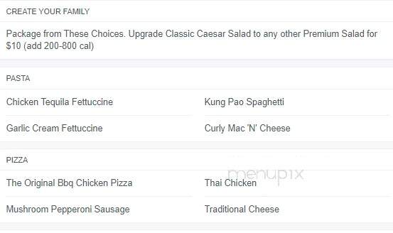 California Pasta Shops - Clinton Township, MI menu_pic