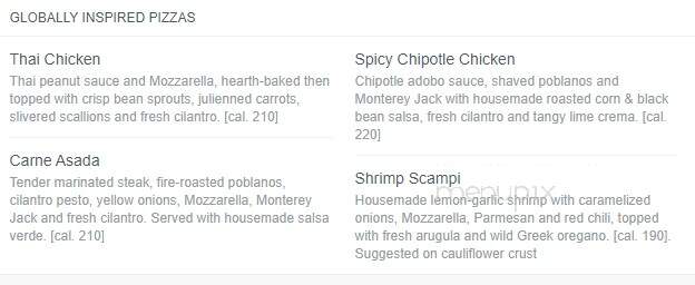 California Pasta Shops - Clinton Township, MI menu_pic