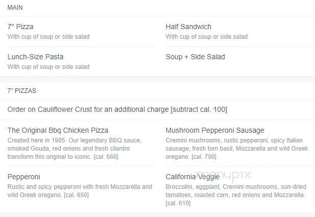 California Pasta Shops - Clinton Township, MI menu_pic