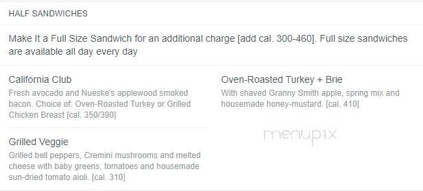 California Pasta Shops - Clinton Township, MI menu_pic