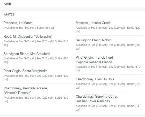 California Pasta Shops - Clinton Township, MI menu_pic