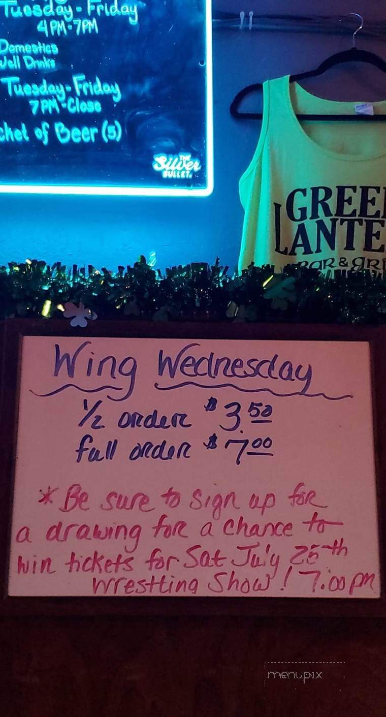 Green Lantern Cafe - Hardwick, MN menu_pic