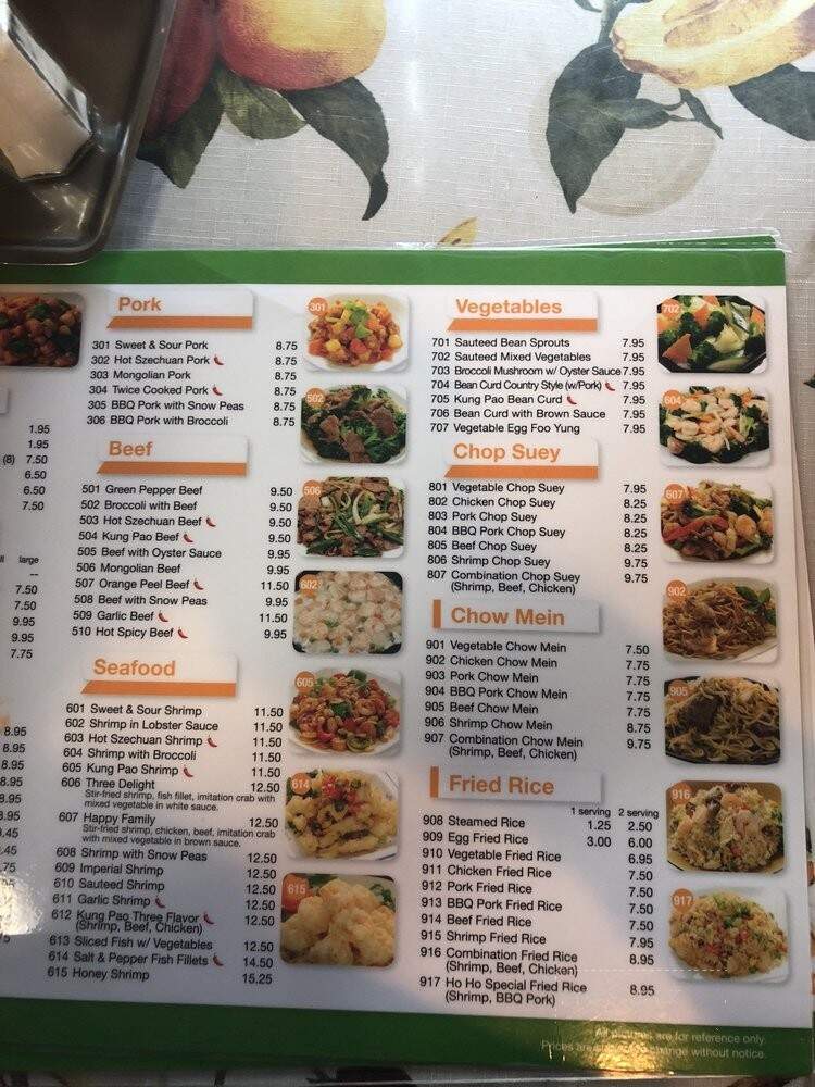 Ho Ho China Restaurant - Norwalk, CA menu_pic