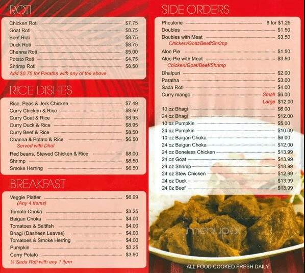 Bara's Hut - Mississauga, ON menu_pic