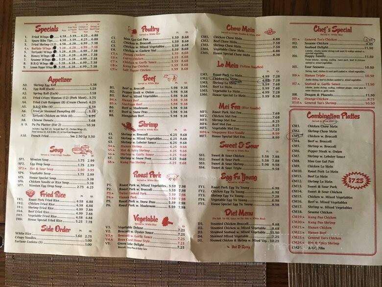 China Bell Express - Americus, GA menu_pic