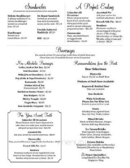 Frog Pond Restaurant - Union City, PA menu_pic