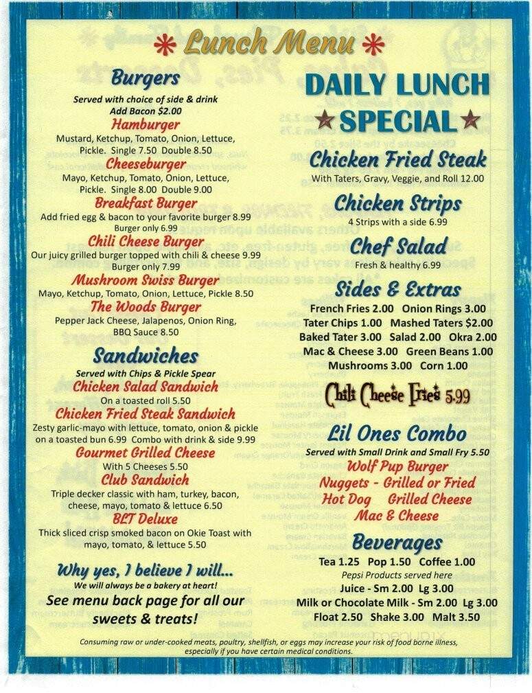Maamaw B's Kitchen - Heavener, OK menu_pic