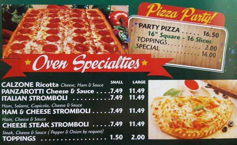 Lupi's Pizza - Boothwyn, PA menu_pic