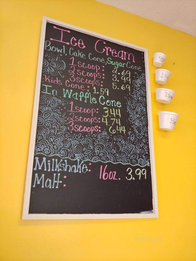Off The Beaten Path Ice Cream - Damascus, VA menu_pic