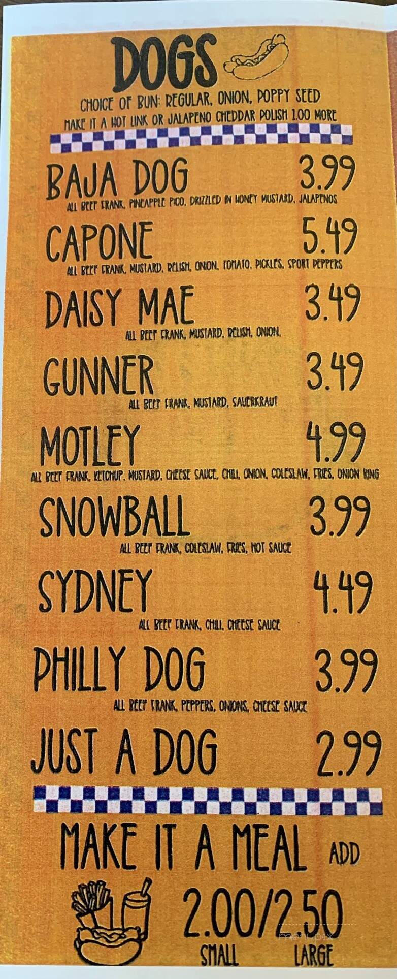 The HotDog Hut - Amarillo, TX menu_pic