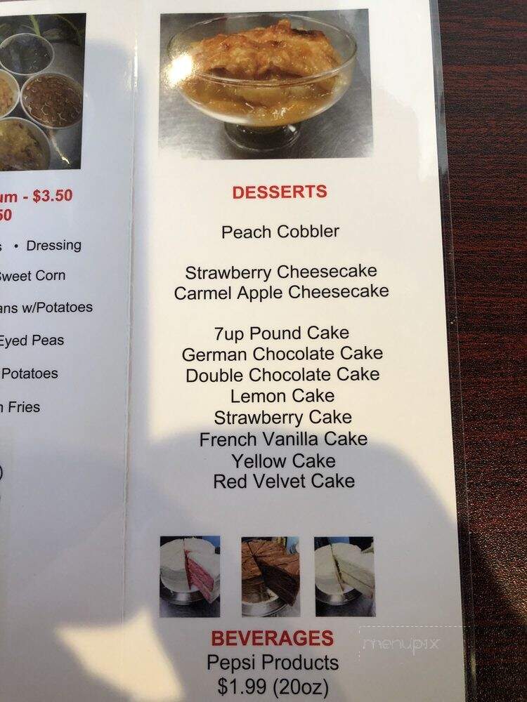 10x's Better Soul Food - Clinton Township, MI menu_pic