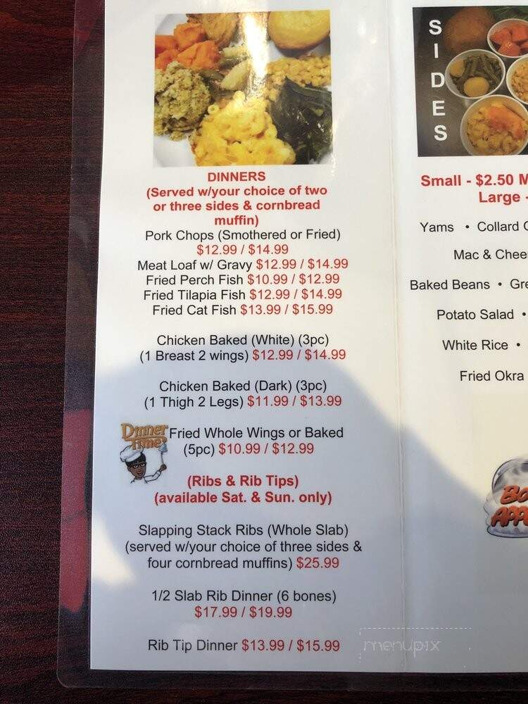 10x's Better Soul Food - Clinton Township, MI menu_pic