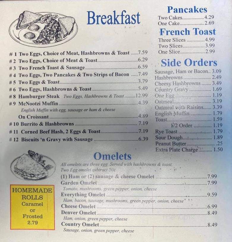 Nootzi's On Main - Dent, MN menu_pic