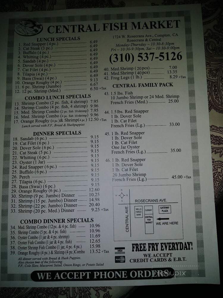 Central Fish Market - Compton, CA menu_pic