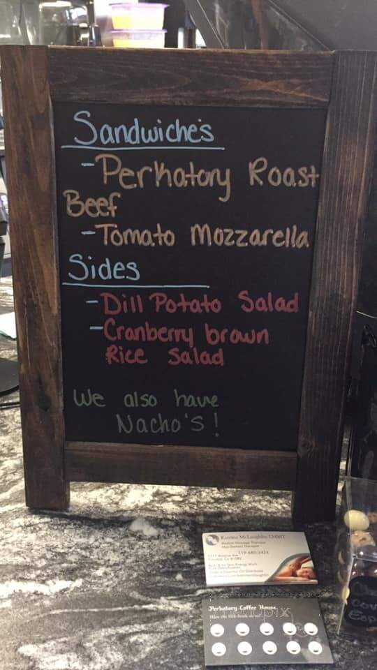 Perkatory Coffee House - Trinidad, CO menu_pic