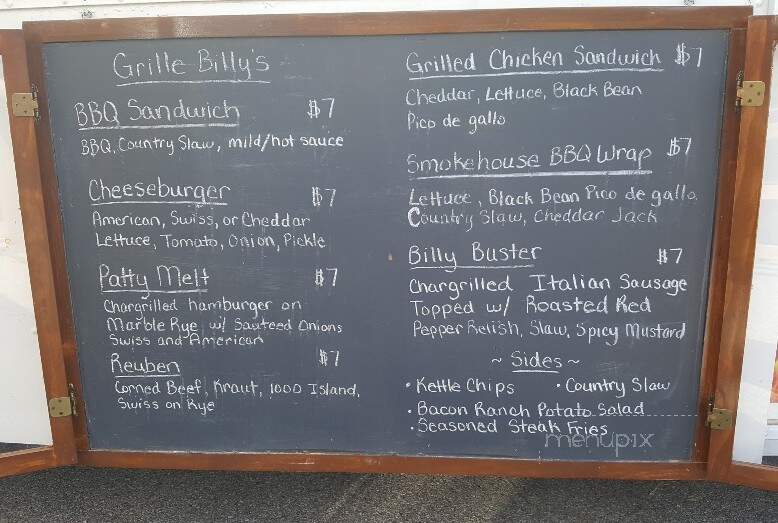 Grille Billy's - Fairview, TN menu_pic