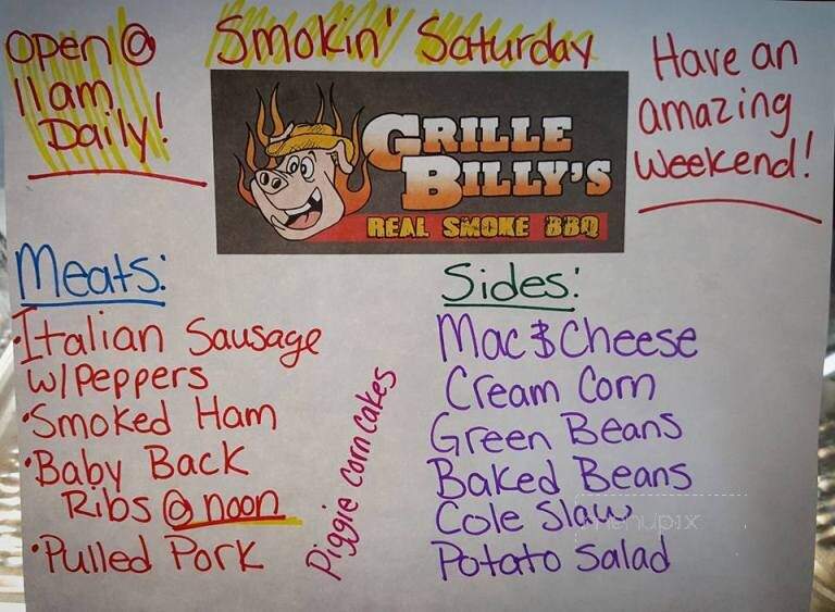Grille Billy's - Fairview, TN menu_pic