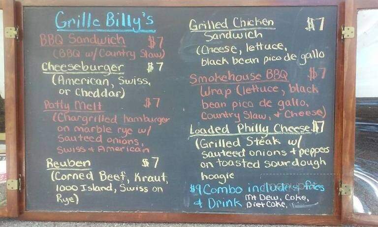 Grille Billy's - Fairview, TN menu_pic