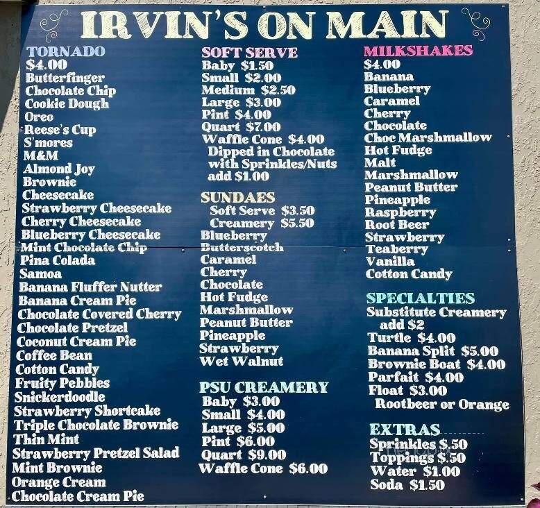 Irvin's On Main - Bellwood, PA