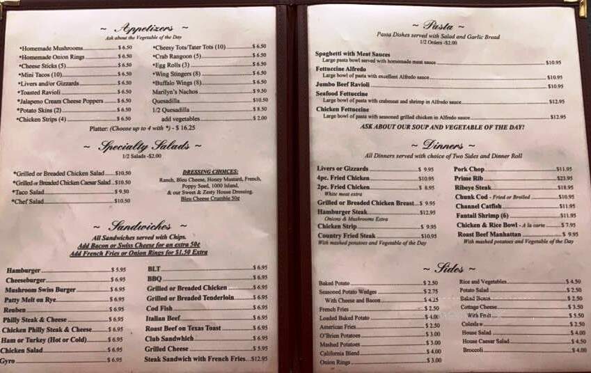 Downtown Lounge - Centralia, IL menu_pic