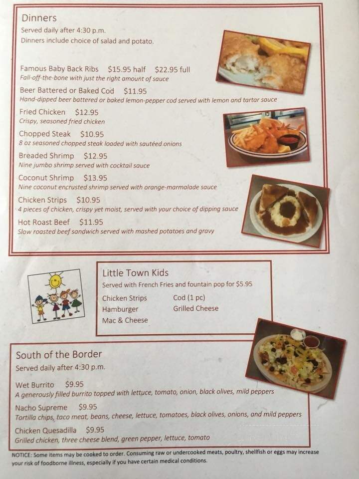 Little Town Lounge - Herron, MI menu_pic