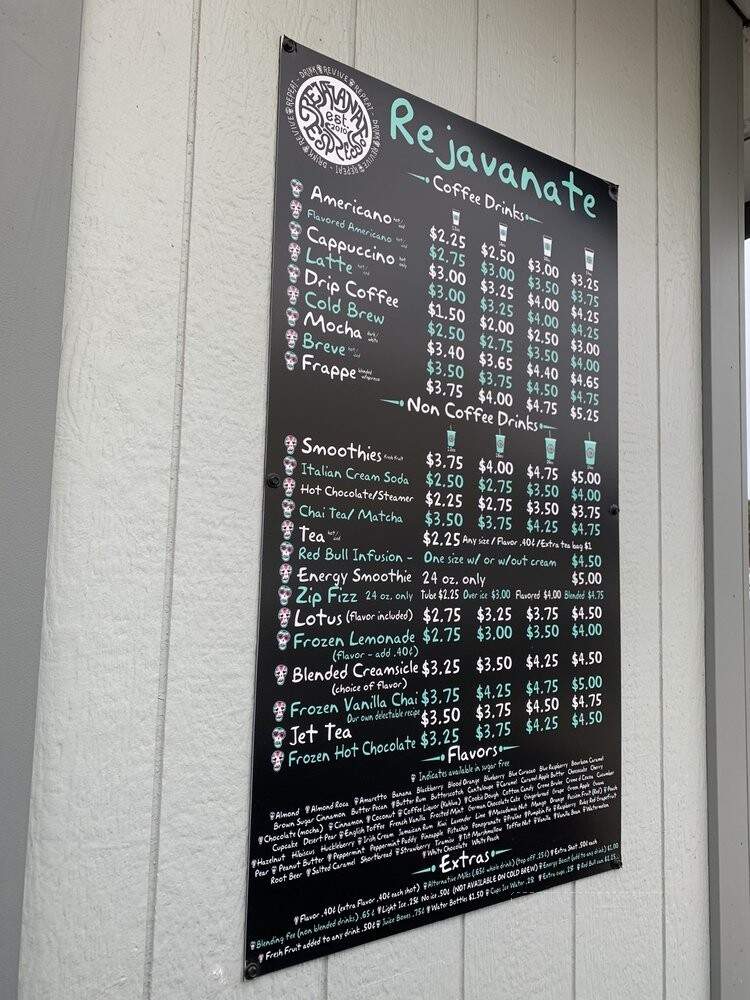 Rejavanate Espresso Drive-Thru - Sandpoint, ID menu_pic