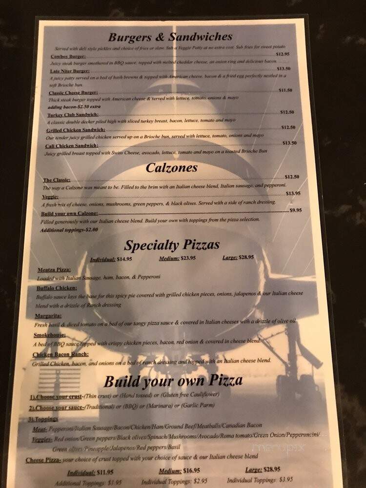 Hangar 58 - Indianapolis, IN menu_pic