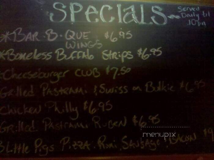 Canal Cafe - Sandwich, MA menu_pic