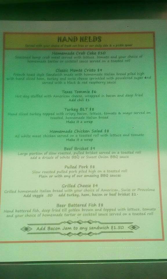 Creekside Inn - Tunkhannock, PA menu_pic