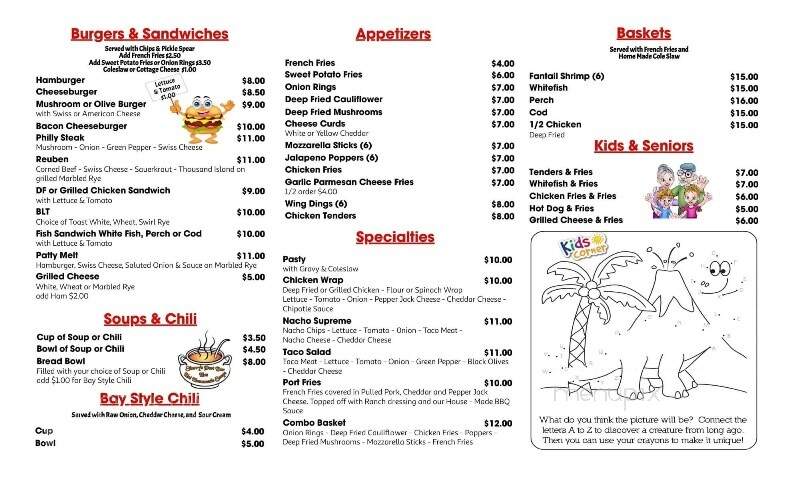 Rosie's at Tylenes Family Restaurant - Garden, MI menu_pic