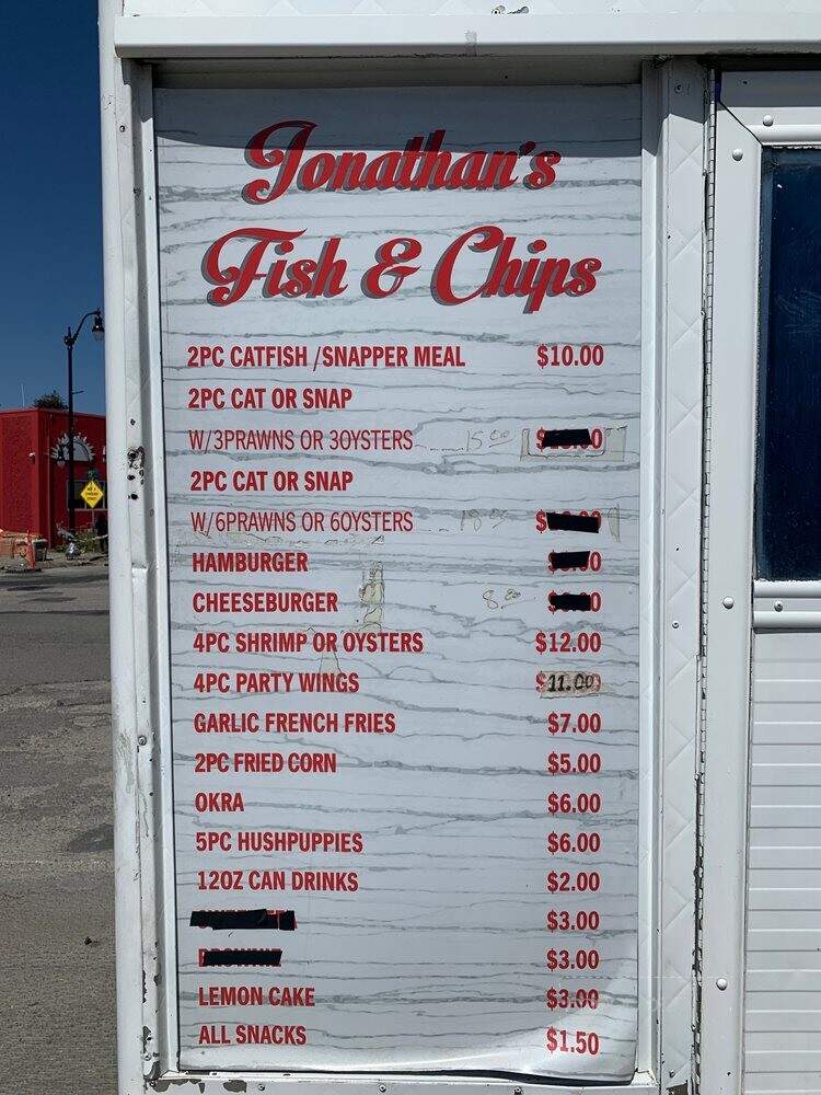 Johnathan's Fish & Chips - Georgina, ON menu_pic