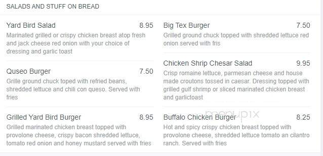 Island Cafe & Smokehouse - Port Aransas, TX menu_pic