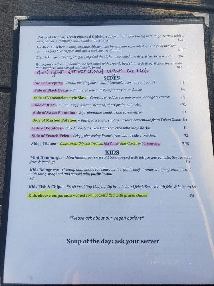 Mi Mochima - Whitethorn, CA menu_pic