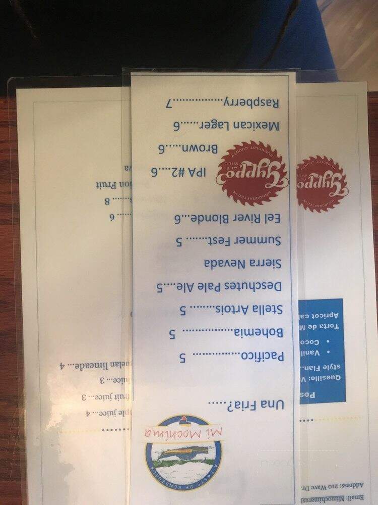 Mi Mochima - Whitethorn, CA menu_pic
