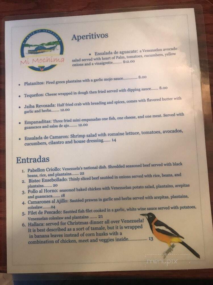 Mi Mochima - Whitethorn, CA menu_pic