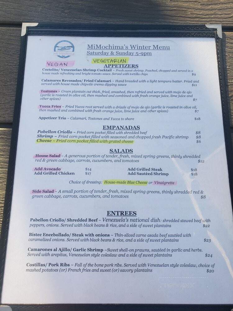 Mi Mochima - Whitethorn, CA menu_pic