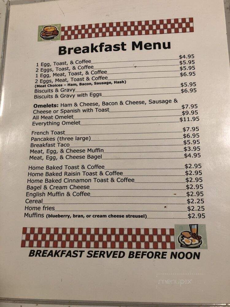 Hillside Diner - Oswegatchie, NY menu_pic