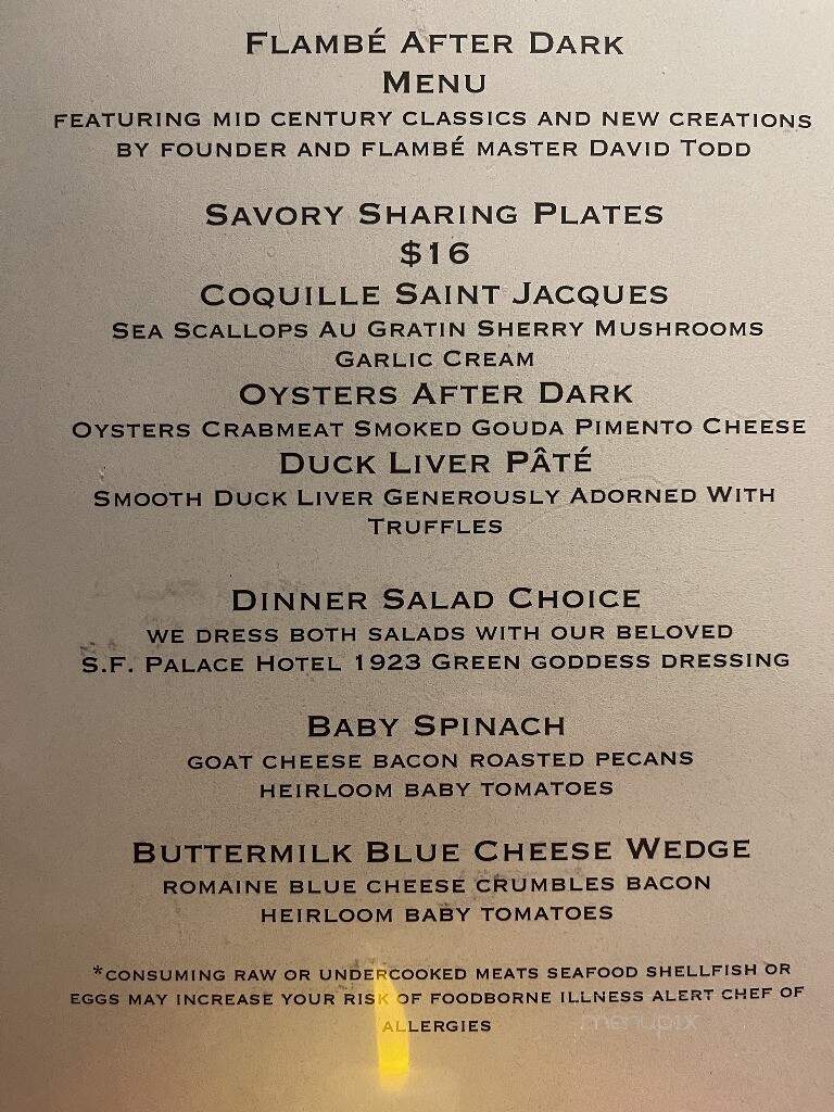 Flambe After Dark - Fort Walton Beach, FL menu_pic