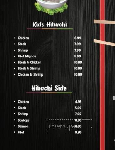 Ikook Hibachi - Clinton, TN menu_pic