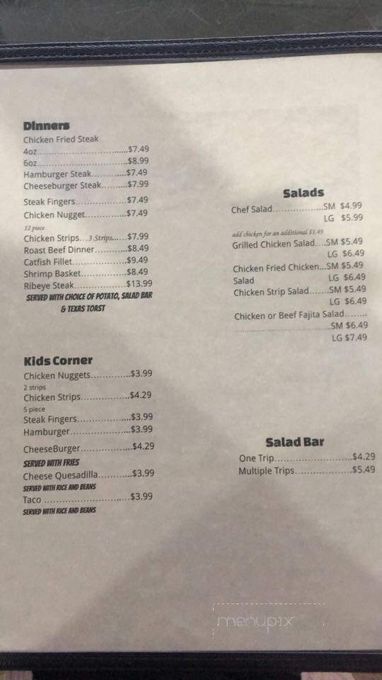 Macias Restaurant - Sublette, KS menu_pic
