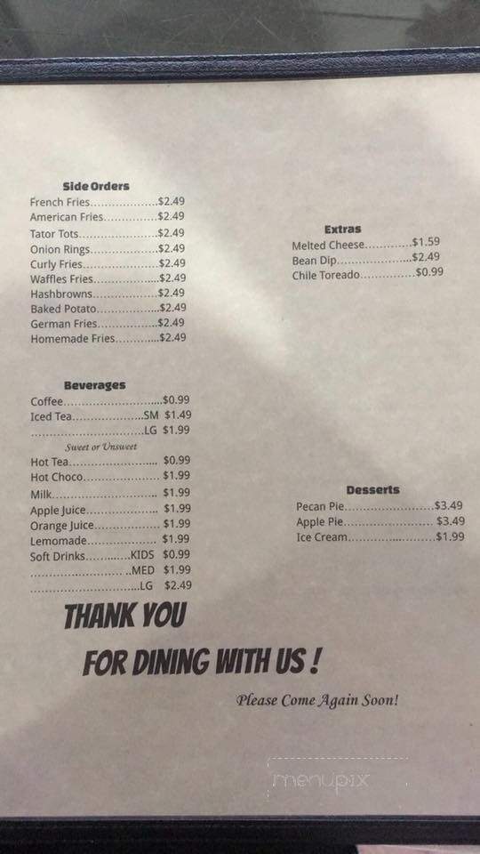 Macias Restaurant - Sublette, KS menu_pic