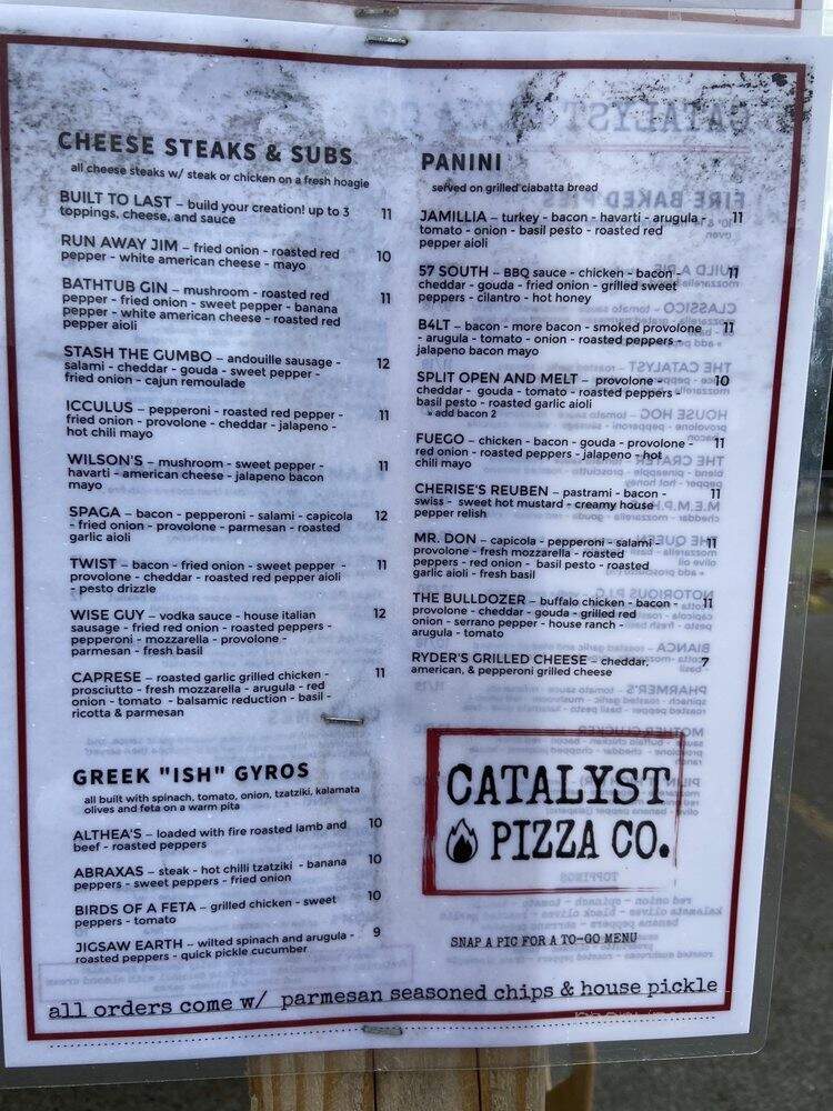 Catalyst Pizza - Grants Pass, OR menu_pic
